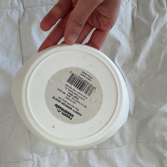 Room Essentials White Vanity Mirror - 360° Swivel Tabletop - Picture 5 of 9